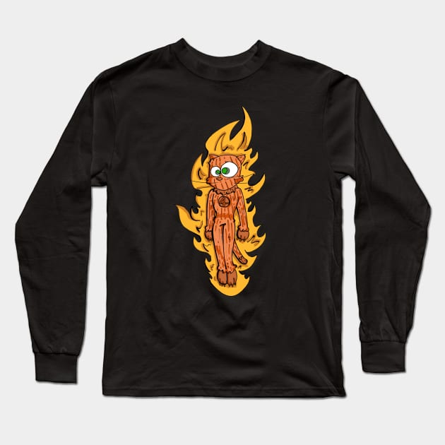 human torch Long Sleeve T-Shirt by Catartyk